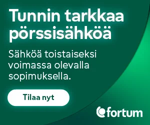 Fortum pörssisähkö spot hinta toistaiseksi
